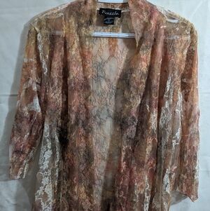 Bohemian Sheer Lace Kimono Cardigan